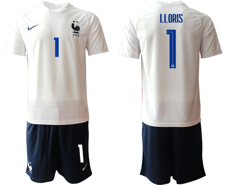 Men 2021 France away #1 soccer jerseys->france jersey->Soccer Country Jersey